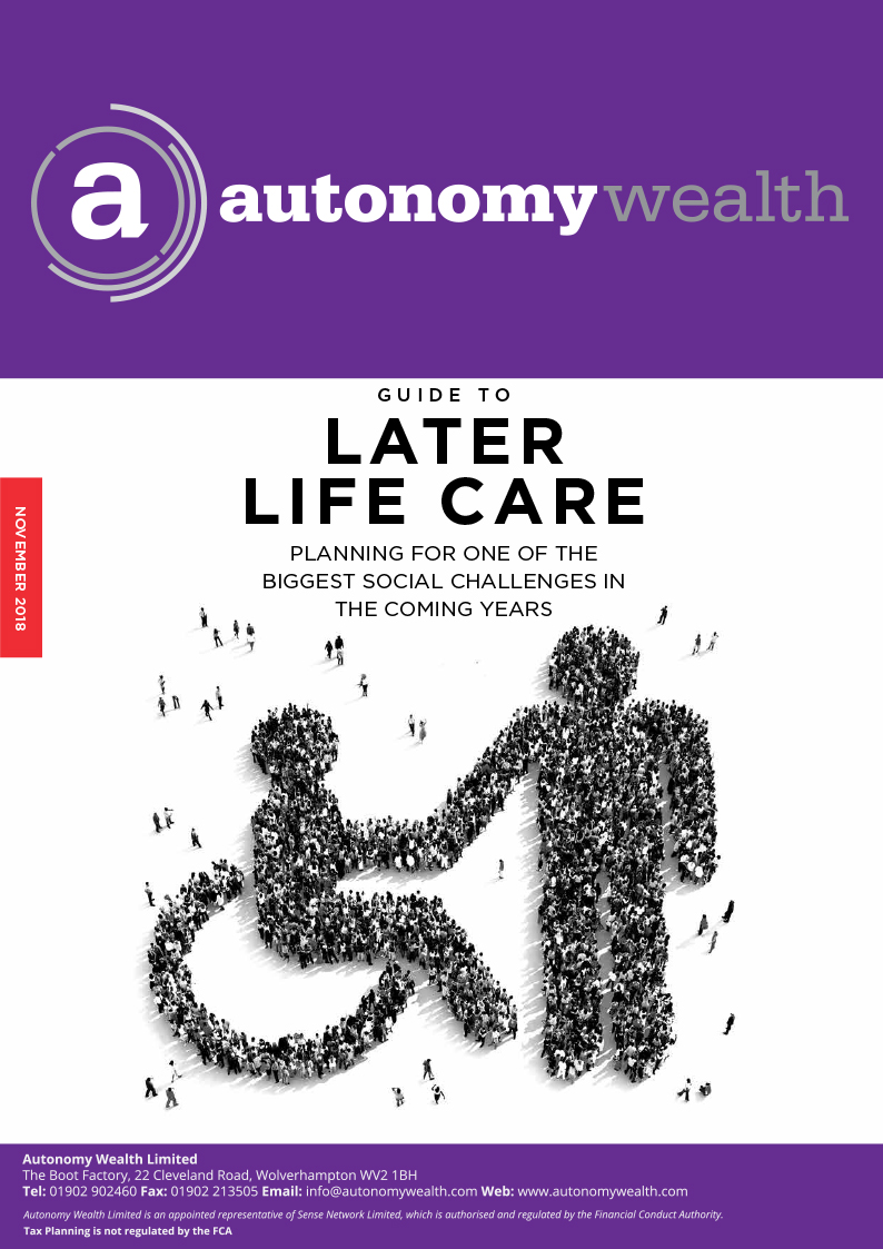 Download our PDF guide to Later Life Care
